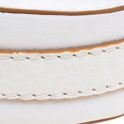 Pre Owned Chloe White Leather Chain Pouch