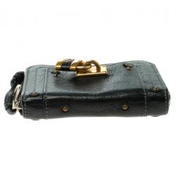 Pre Owned Chloe Black Leather Paddington Small Wallet