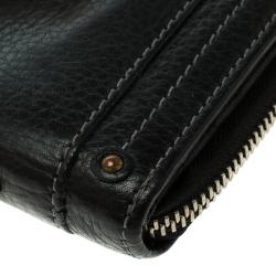 Pre Owned Chloe Black Leather Paddington Small Wallet