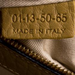 Pre Owned Chloe Mustard Pebbled Leather Medium Sally Flap Shoulder Bag