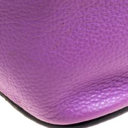 Pre Owned Chloe Lilac Leather Small Elsie Shoulder Bag