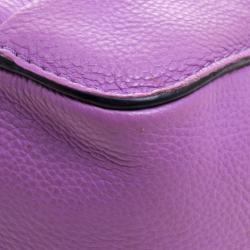 Pre Owned Chloe Lilac Leather Small Elsie Shoulder Bag