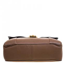 Pre Owned Chloe Brown Leather Large Elsie Shoulder Bag
