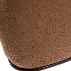 Pre Owned Chloe Brown Leather Large Elsie Shoulder Bag