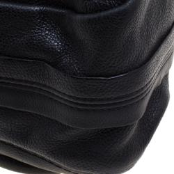 Pre Owned Chloe Black Leather Large Paraty Shoulder Bag