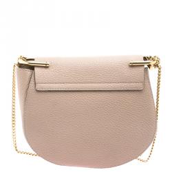 Pre Owned Chloe Beige Leather Small Drew Shoulder Bag
