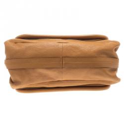 Pre Owned Chloe Tan Leather Medium Paraty Shoulder Bag