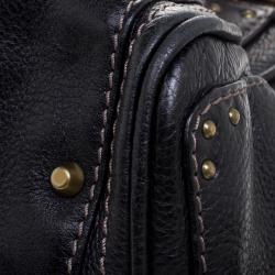 Pre Owned Chloe Black Leather Medium Paddington Satchel