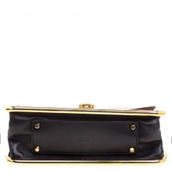 Pre Owned حقيبة كتف كلوي سالي إطار جلد سحلية بيج