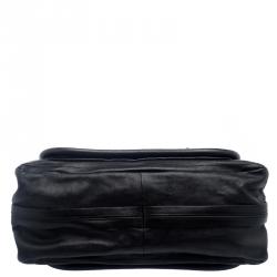 Pre Owned Chloe Black Leather Medium Paraty Shoulder Bag