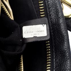 Pre Owned Chloe Black Leather Medium Paraty Shoulder Bag