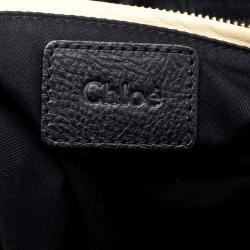 Pre Owned Chloe Black Leather Medium Paraty Shoulder Bag