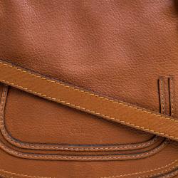 Pre Owned Chloe Brown Leather Medium Marcie Satchel