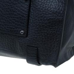 مملوكة مسبقًا حقيبة كلوي سالي جلد أسود بجيب أمامي