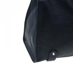 مملوكة مسبقًا حقيبة كلوي سالي جلد أسود بجيب أمامي