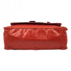 مملوكة مسبقًا Chloé Red Leather 'Bay' Satchel Handbag