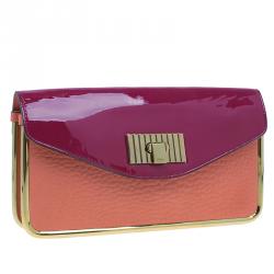 Pre Owned حقيبة كلوي سالي جلد عجل  أرجواني كلتش