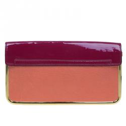 Pre Owned حقيبة كلوي سالي جلد عجل  أرجواني كلتش