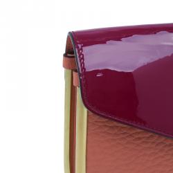 Pre Owned حقيبة كلوي سالي جلد عجل  أرجواني كلتش