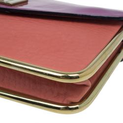 Pre Owned حقيبة كلوي سالي جلد عجل  أرجواني كلتش