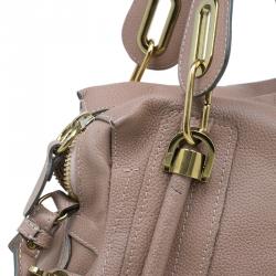Chloe Beige Leather Medium Paraty Bag