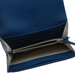 Pre Owned Chloe Two Tone Leather Bobbie Wallet 