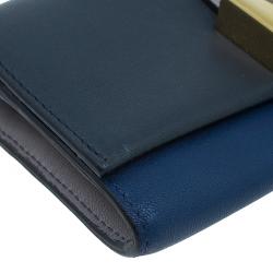 Pre Owned Chloe Two Tone Leather Bobbie Wallet 