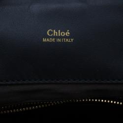 Chloe Black Leather Medium Baylee Tote Bag