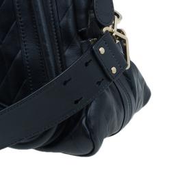 Pre Owned Chloe Black Quilted Leather Medium Paraty Bag
