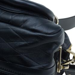 Pre Owned Chloe Black Quilted Leather Medium Paraty Bag