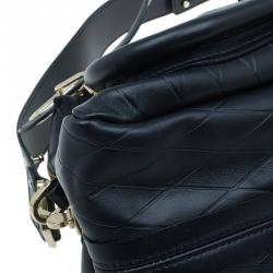 Pre Owned Chloe Black Quilted Leather Medium Paraty Bag
