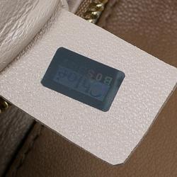 مملوكة مسبقًا Chloe Gold/Beige Python and Leather Small Jade Shoulder Bag