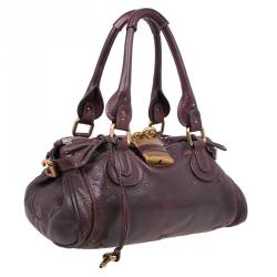 Pre Owned Chloe Chocolate Brown Leather Medium Paddington Satchel Bag