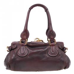 Pre Owned Chloe Chocolate Brown Leather Medium Paddington Satchel Bag