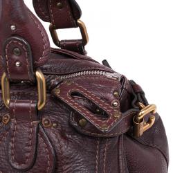 Pre Owned Chloe Chocolate Brown Leather Medium Paddington Satchel Bag