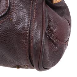 Pre Owned Chloe Chocolate Brown Leather Medium Paddington Satchel Bag