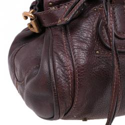 Pre Owned Chloe Chocolate Brown Leather Medium Paddington Satchel Bag