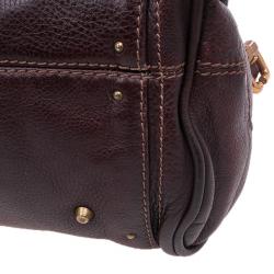 Pre Owned Chloe Chocolate Brown Leather Medium Paddington Satchel Bag