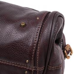 Pre Owned Chloe Chocolate Brown Leather Medium Paddington Satchel Bag