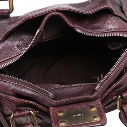 Pre Owned Chloe Chocolate Brown Leather Medium Paddington Satchel Bag
