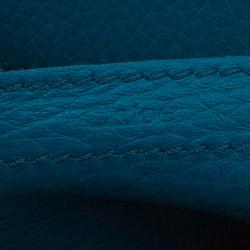 Chloe Blue Leather Mini Marcie Crossbody Bag
