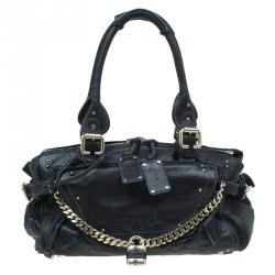 Pre Owned Chloe Black Leather Paddington Capsule Satchel