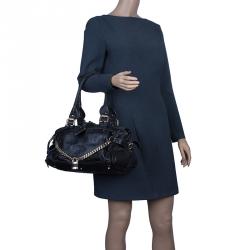 Pre Owned Chloe Black Leather Paddington Capsule Satchel