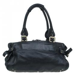 Pre Owned Chloe Black Leather Paddington Capsule Satchel