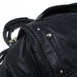 Pre Owned Chloe Black Leather Paddington Capsule Satchel
