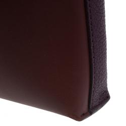Pre Owned Chloe Burgundy Leather Cassie Crossbody Bag
