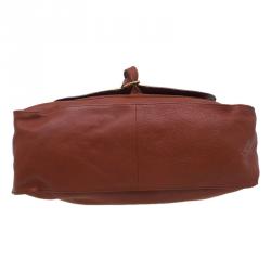 Pre Owned Chloe Brown Leather Large Marcie Satchel