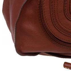 Pre Owned Chloe Brown Leather Large Marcie Satchel