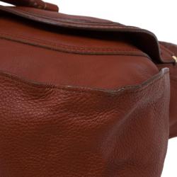 Pre Owned Chloe Brown Leather Large Marcie Satchel