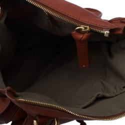Pre Owned Chloe Brown Leather Large Marcie Satchel
